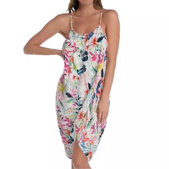 Mynah Tropical Floral Swimsuit Cover-Up Size Medium - Picture 7 of 10
